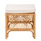 Bali & Pari Materra Modern bohemian Natural Brown Rattan Footstool 239-13578-ZORO - alternate 8